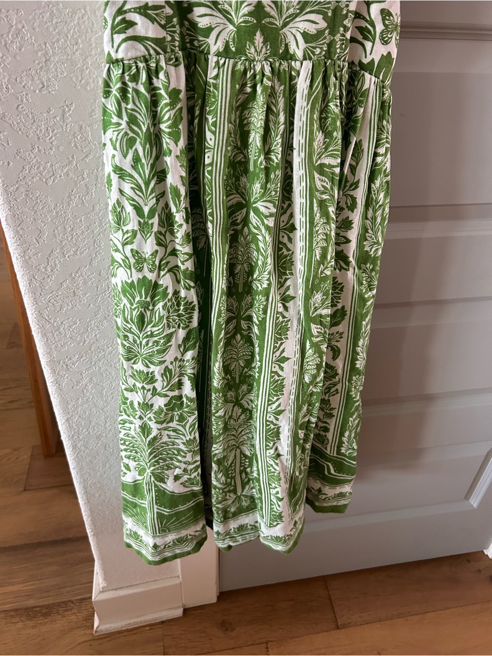 Farm Rio Delicate Tapestry Linen Drop Waist Midi Dress - Picture 7 of 10